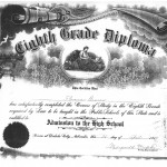 Florence 8th Grade Diploma 1914