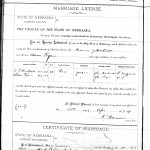 Tom, Sr. & Annie Marriage 1891